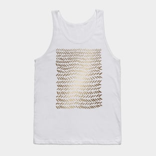 Metallic knitting pattern - gold Tank Top